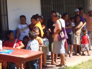 People waited for hours to be seen